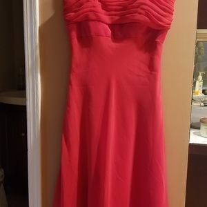 B2 Red Tea Length Dress